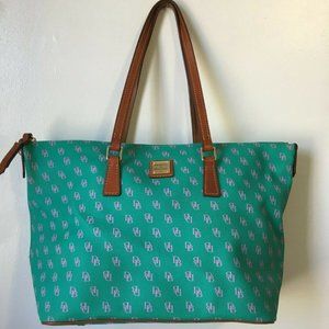 Dooney & Bourke Zip Top Spearmint & Lavender Purse